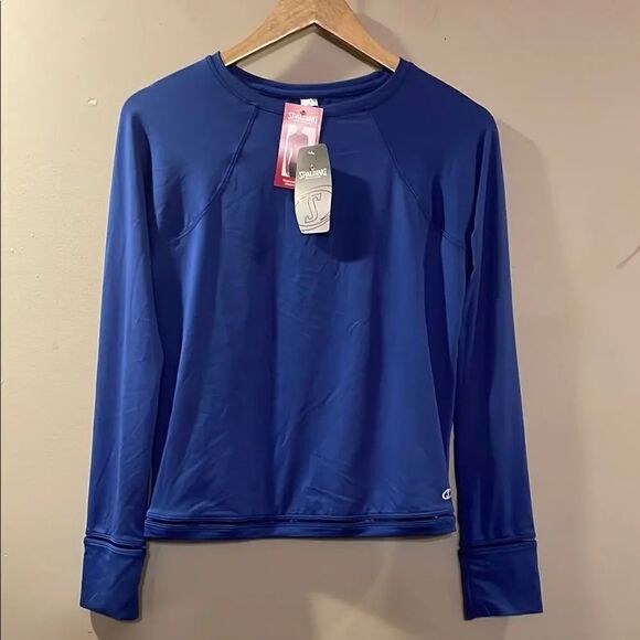 Spalding Tops - Spalding Blue Long Sleeve Shirt